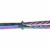 Couteau Papillon, Iridescent V2 - Acier Inoxydable (22 Cm) -Boutique Kali Escrima couteau papillon acier inoxydable iridescent v2 22 cm