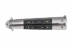 Couteau Papillon - Bois & Acier Inoxydable (22.5cm) -Boutique Kali Escrima couteau papillon bois acier 23cm 3