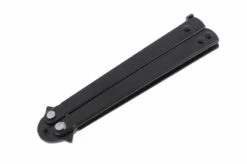 Couteau Papillon, En Acier Inoxydable - Noir (22 Cm) -Boutique Kali Escrima couteau papillon inox noir 22 cm 2
