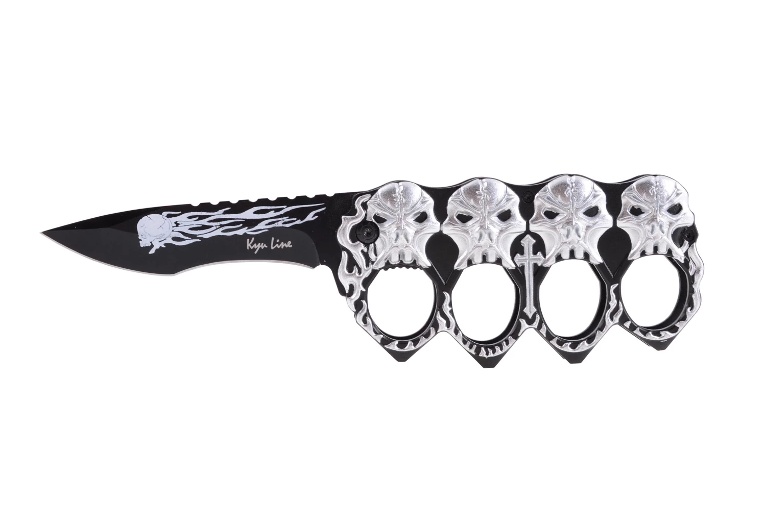 Couteau Poing Américain, Tête De Mort 4 Couteau Poing Américain, Tête De Mort – Image 2