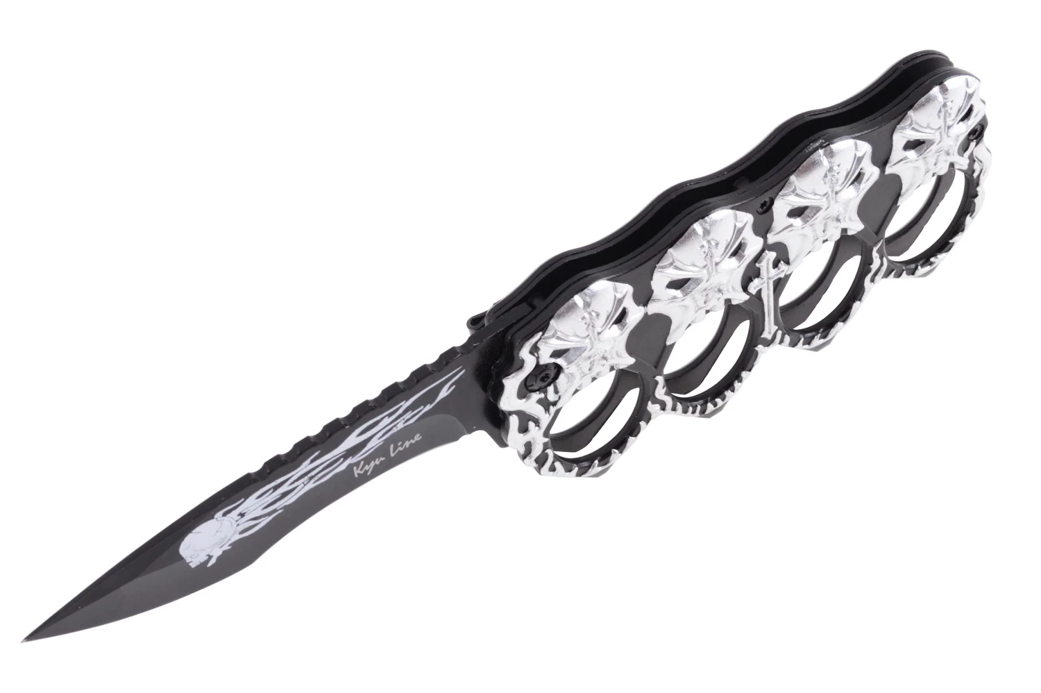 Couteau Poing Américain, Tête De Mort 5 Couteau Poing Américain, Tête De Mort – Image 3