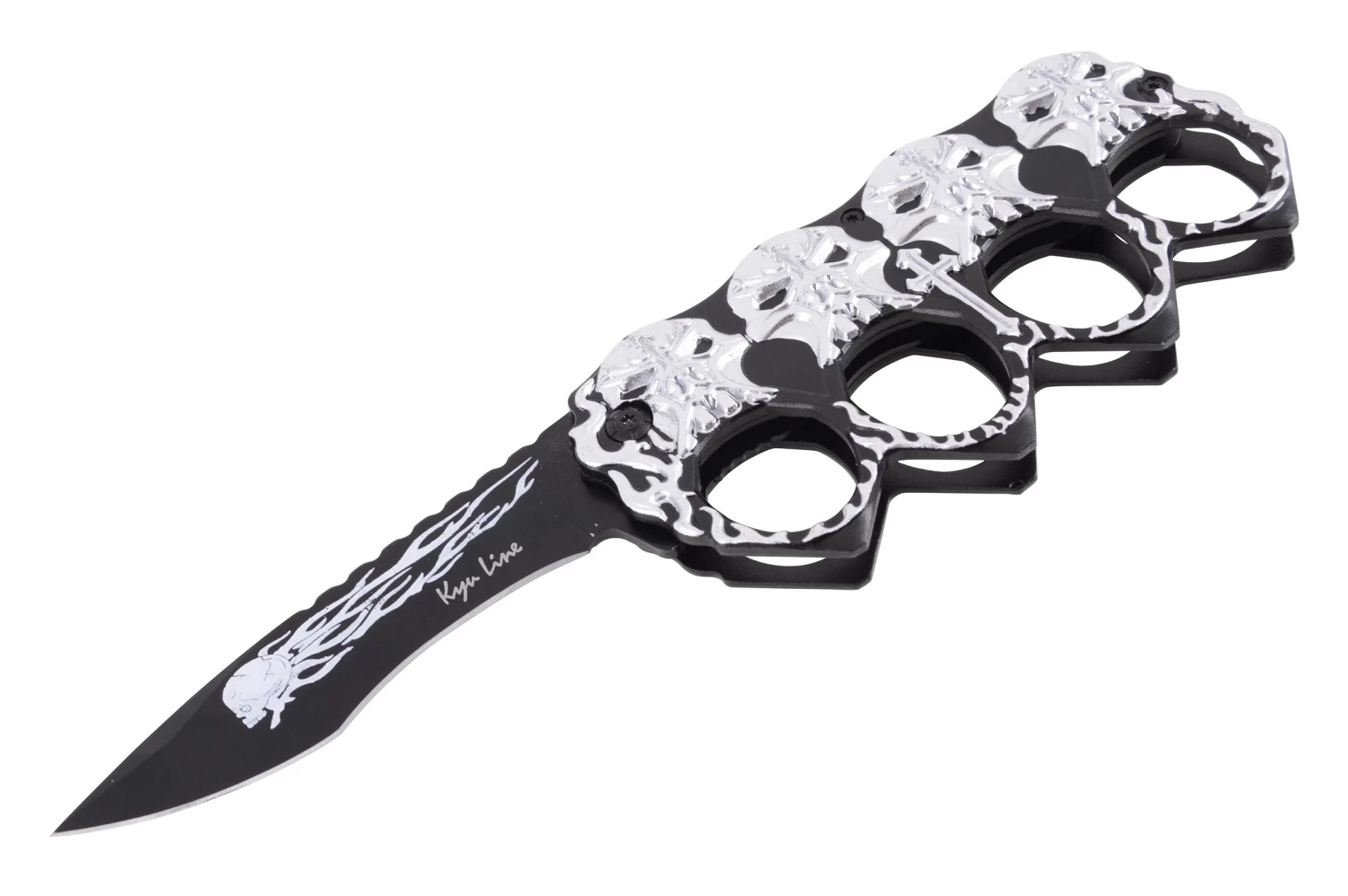 Couteau Poing Américain, Tête De Mort 6 Couteau Poing Américain, Tête De Mort – Image 4