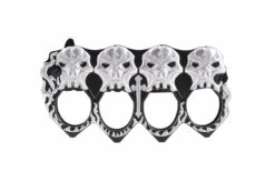 Couteau Poing Américain, Tête De Mort 14 Couteau Poing Américain, Tête De Mort -Boutique Kali Escrima couteau poing americain tete de mort 5