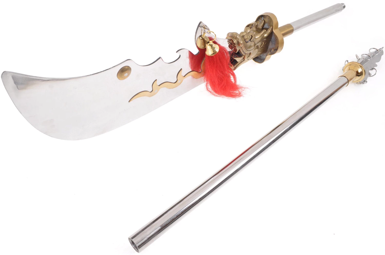 Hallebarde Démontable Guan Dao, Cai Yun Dao, 7,6 kg - Rigide Hallebarde Démontable Guan Dao, Cai Yun Dao, 7,6 Kg - Rigide -Boutique Kali Escrima hallebarde cai yun dao 7kg 2