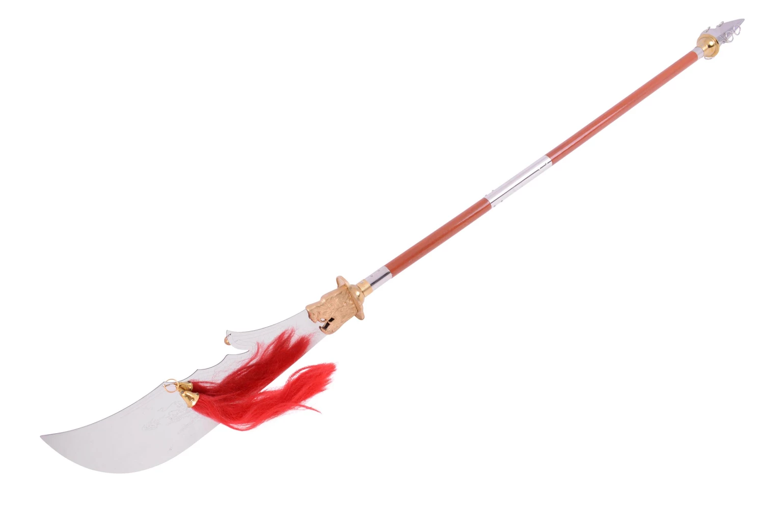 Hallebarde Démontable Guan Dao, à garde fine & lame large - Rigide Hallebarde Démontable Guan Dao, à Garde Fine & Lame Large - Rigide -Boutique Kali Escrima hallebarde demontable guan dao a garde fine lame large rigide 1