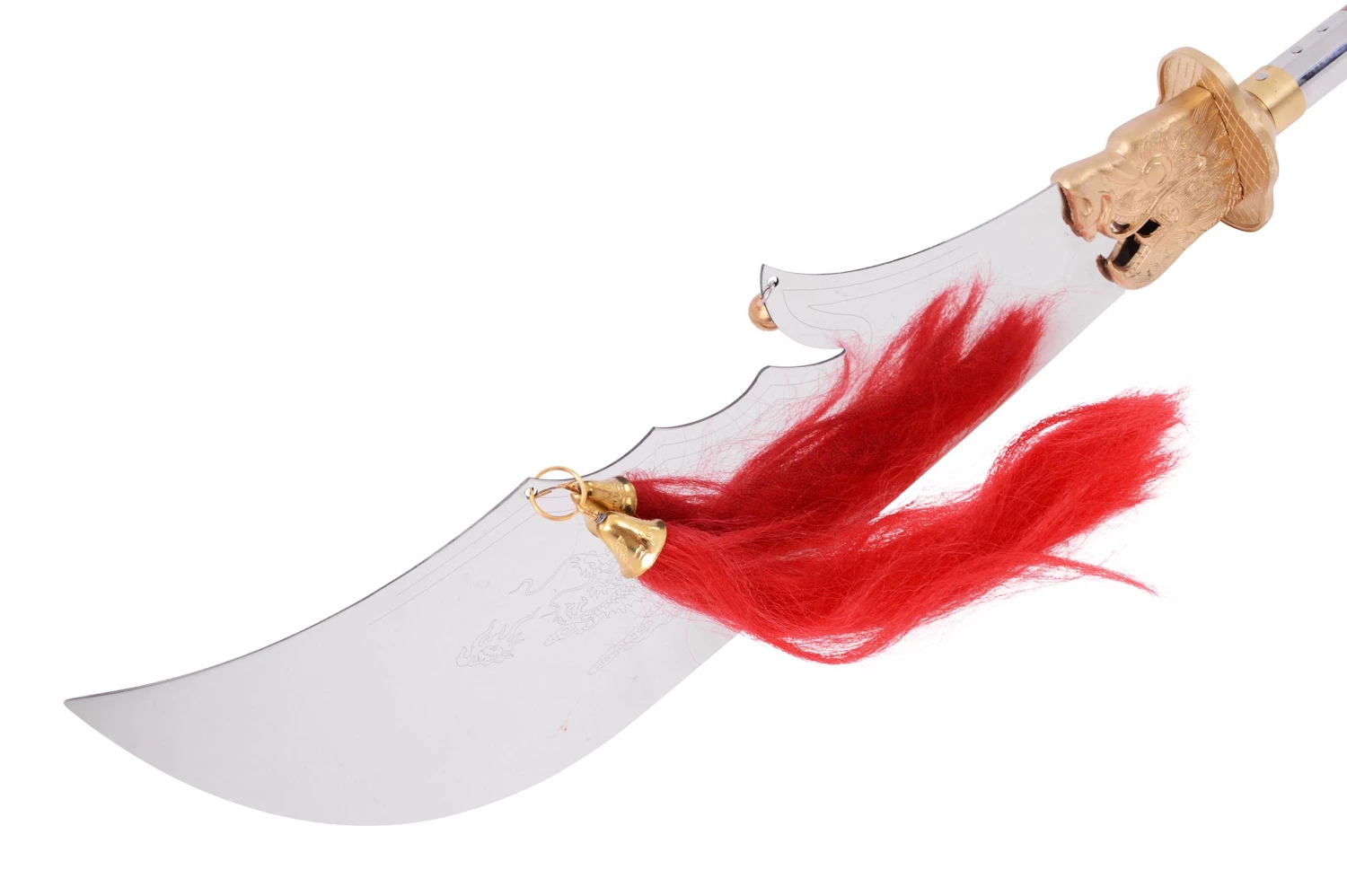 Hallebarde Démontable Guan Dao, à garde fine & lame large - Rigide Hallebarde Démontable Guan Dao, à Garde Fine & Lame Large - Rigide -Boutique Kali Escrima hallebarde demontable guan dao a garde fine lame large rigide 3