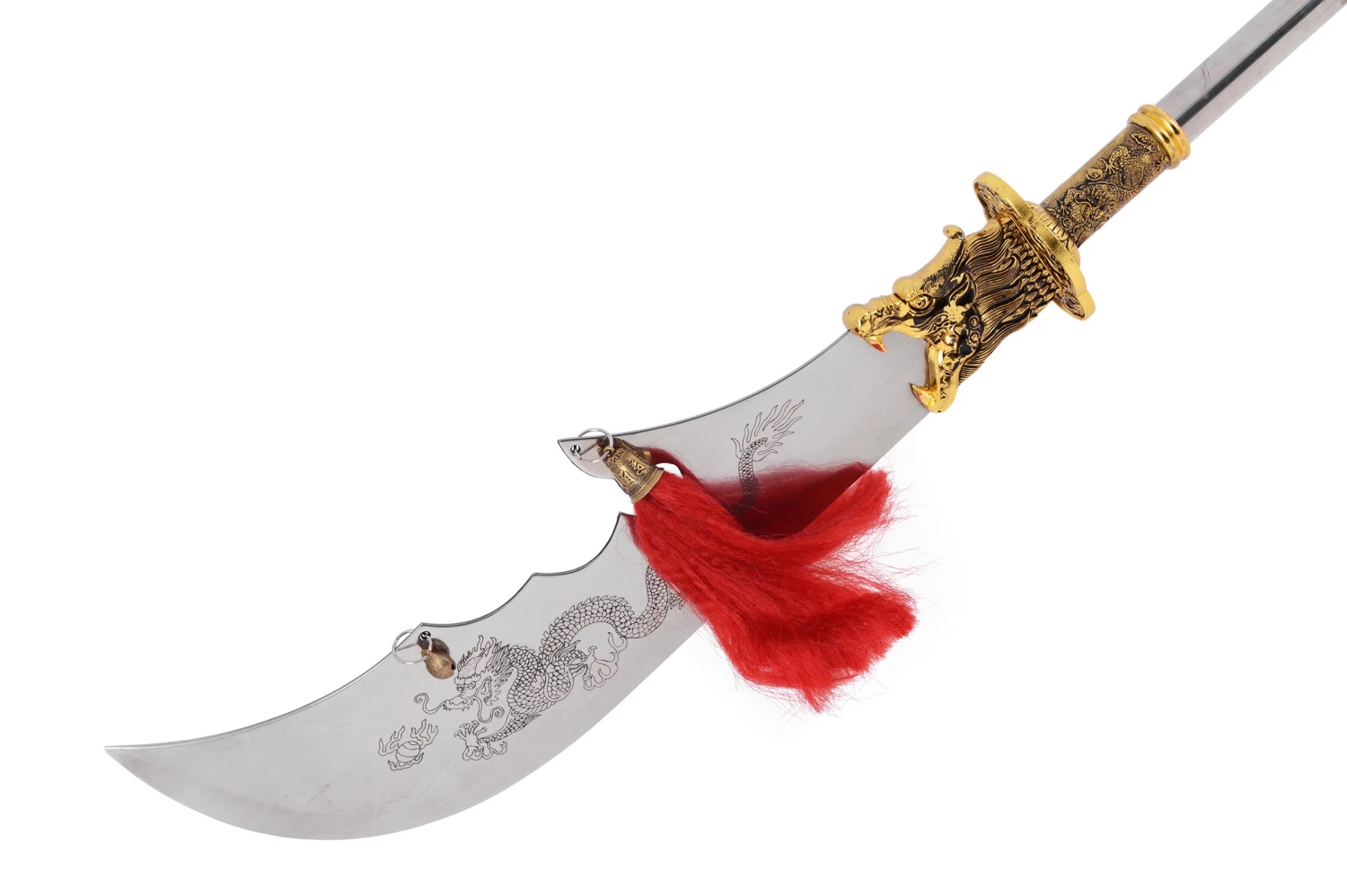 Hallebarde Démontable Guan Dao, Chunqiu, Bois Wengé 4 Hallebarde Démontable Guan Dao, Chunqiu, Bois Wengé – Image 2