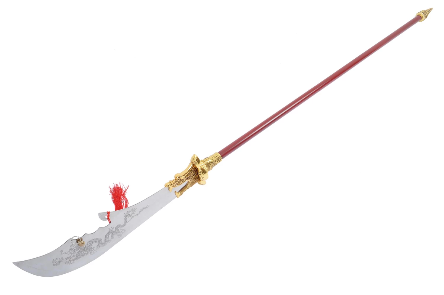 Hallebarde HaoYue Dragon - Or/rouge, Inox 4 Hallebarde HaoYue Dragon - Or/rouge, Inox – Image 2
