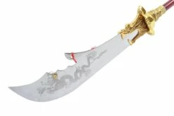 Hallebarde HaoYue Dragon - Or/rouge, Inox 11 Hallebarde HaoYue Dragon - Or/rouge, Inox -Boutique Kali Escrima hallebarde haoyue dragon orrouge inox 2