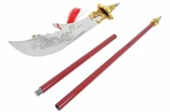 Hallebarde HaoYue Dragon - Or/rouge, Inox 12 Hallebarde HaoYue Dragon - Or/rouge, Inox -Boutique Kali Escrima hallebarde haoyue dragon orrouge inox 3