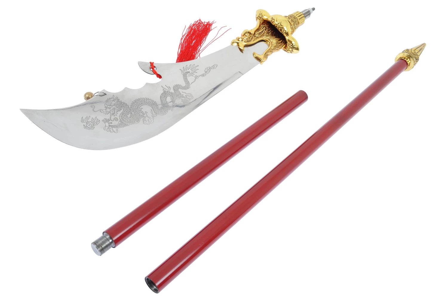 Hallebarde HaoYue Dragon - Or/rouge, Inox 6 Hallebarde HaoYue Dragon - Or/rouge, Inox – Image 4