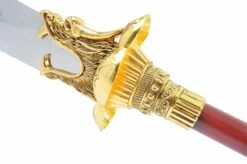 Hallebarde HaoYue Dragon - Or/rouge, Inox 13 Hallebarde HaoYue Dragon - Or/rouge, Inox -Boutique Kali Escrima hallebarde haoyue dragon orrouge inox 4