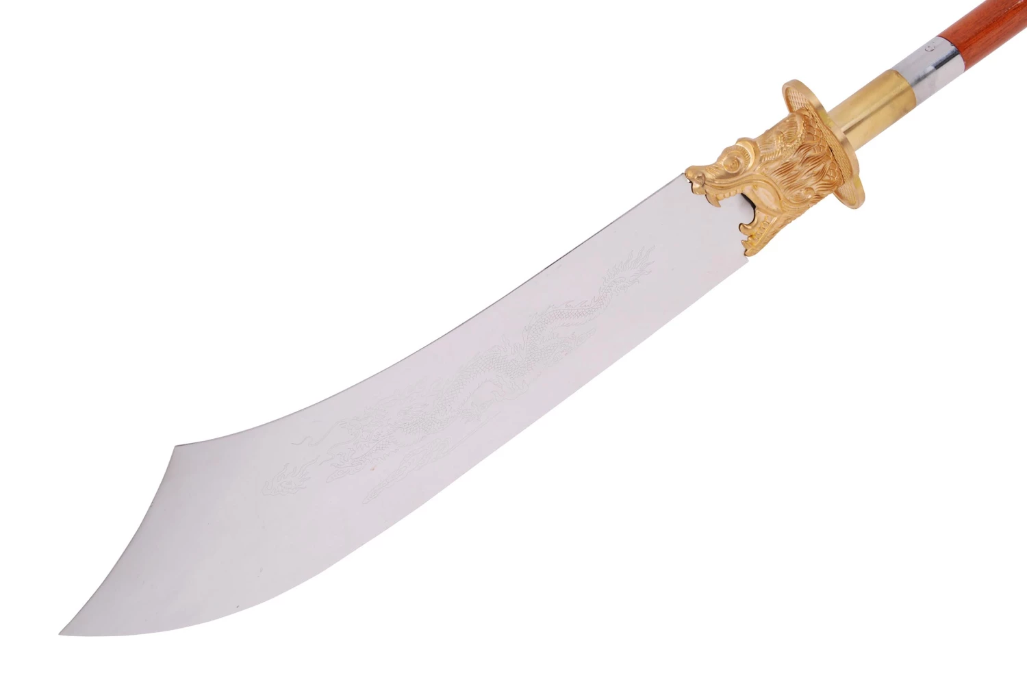 Hallebarde Démontable Pu Dao Dragon, Manche Bois - Rigide Hallebarde Démontable Pu Dao Dragon, Manche Bois - Rigide -Boutique Kali Escrima hallebarde pu dao dragon demontable rigide 2