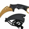 Karambit, Gold Y-Weave -Boutique Kali Escrima karambit gold y weave