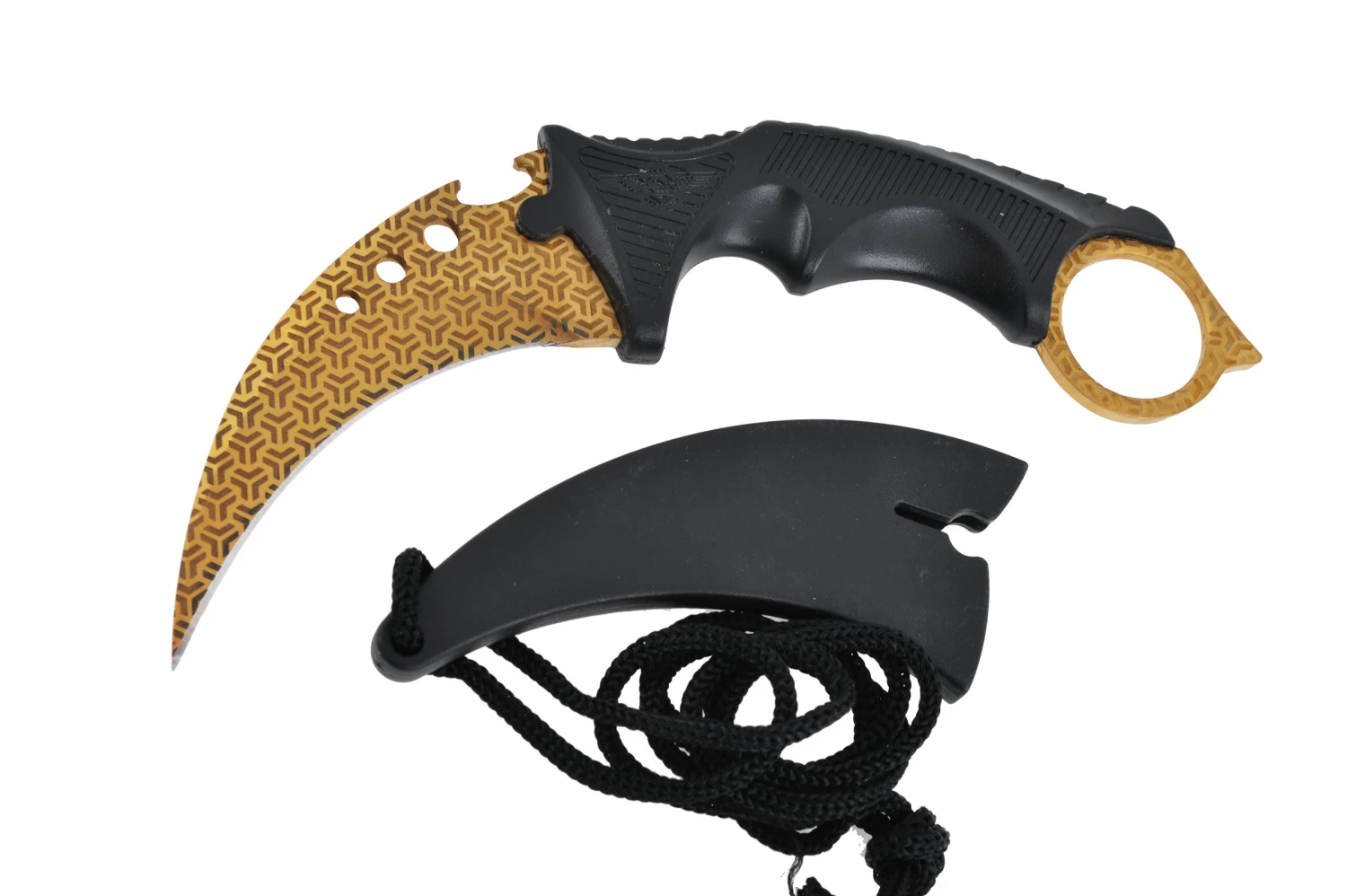 Karambit, Gold Y-Weave 3 Karambit, Gold Y-Weave