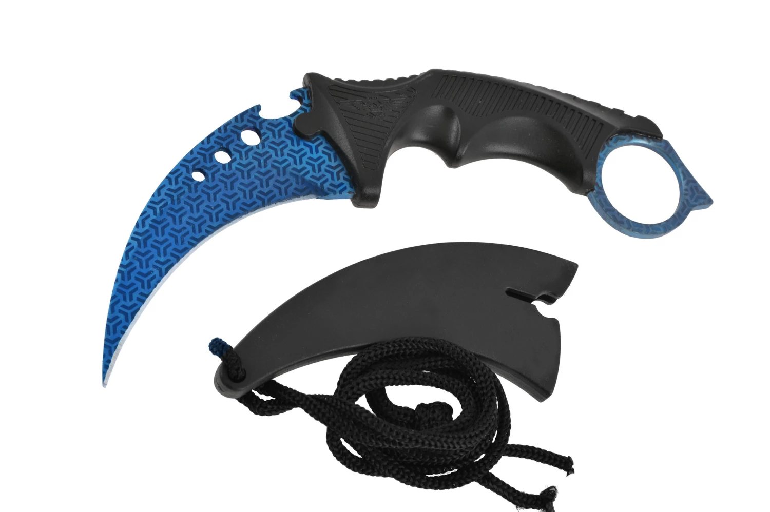 Karambit, Night Blue Y-Weave Karambit, Night Blue Y-Weave -Boutique Kali Escrima karambit night blue y weave