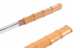 Katana Droit, Bambou - Rigide Aiguisé -Boutique Kali Escrima katana droit bambou rigide aiguise 2