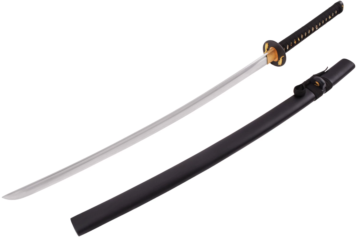 Katana Fudoshin, Kyouteki Noir Mat - Aiguisé Katana Fudoshin, Kyouteki Noir Mat - Aiguisé -Boutique Kali Escrima katana fudoshin kyouteki noir mat aiguise 1