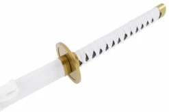 Katana Réaliste Blanc, Garde Ronde, Baohu - Réplique Bambou -Boutique Kali Escrima katana realiste blanc garde ronde baohu replique bambou 8