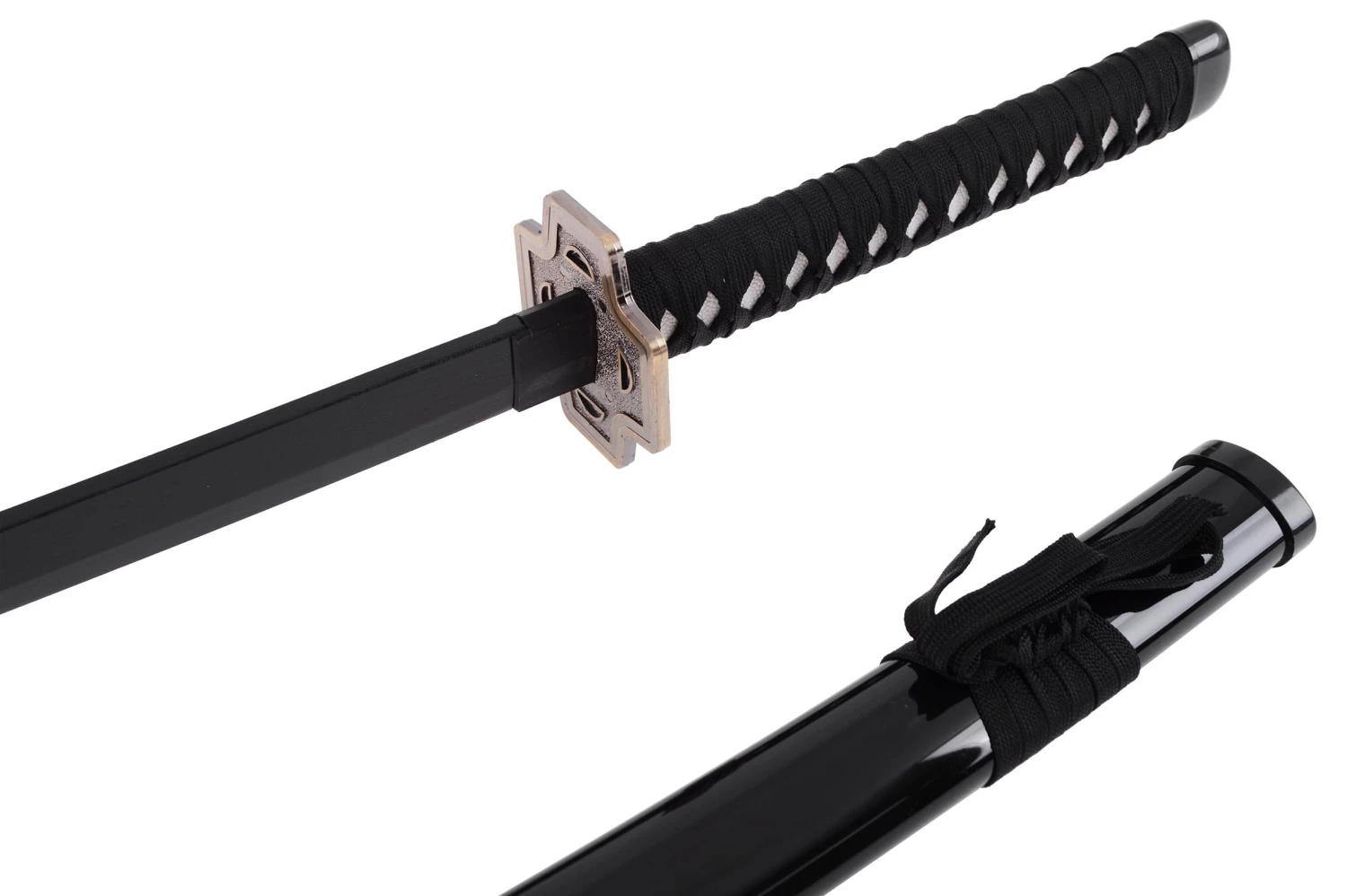 Katana réaliste, Garde carrée, Baohu - Réplique Bambou Katana Réaliste, Garde Carrée, Baohu - Réplique Bambou -Boutique Kali Escrima katana realiste garde carree baohu replique bambou 1