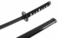 Katana Réaliste Noir, Garde Ronde, Baohu - Réplique Bambou 3 Katana Réaliste Noir, Garde Ronde, Baohu - Réplique Bambou -Boutique Kali Escrima katana realiste garde ronde baohu replique bambou 1