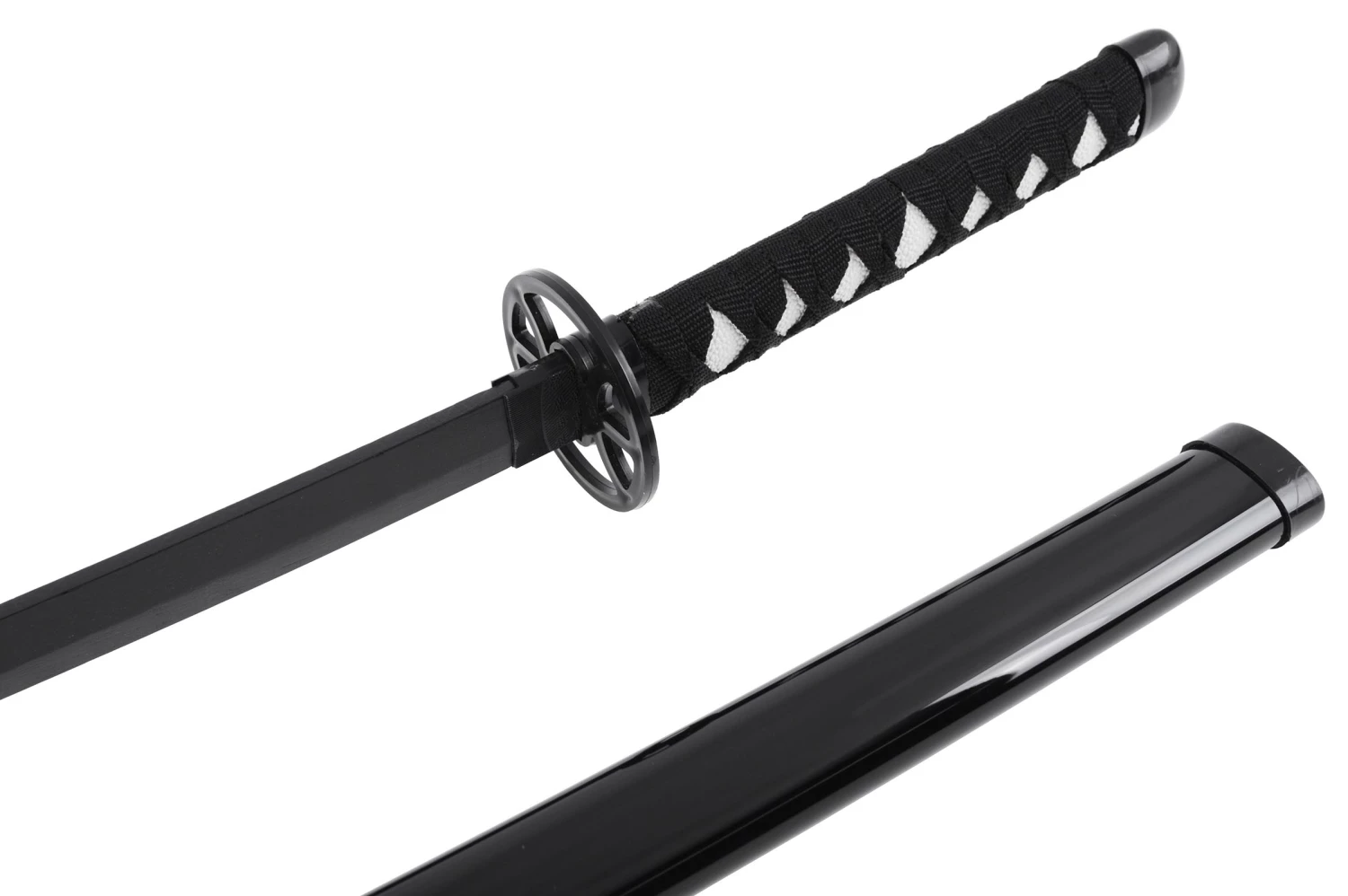 Katana réaliste Noir, Garde ronde, Baohu - Réplique Bambou Katana Réaliste Noir, Garde Ronde, Baohu - Réplique Bambou -Boutique Kali Escrima katana realiste garde ronde baohu replique bambou 1