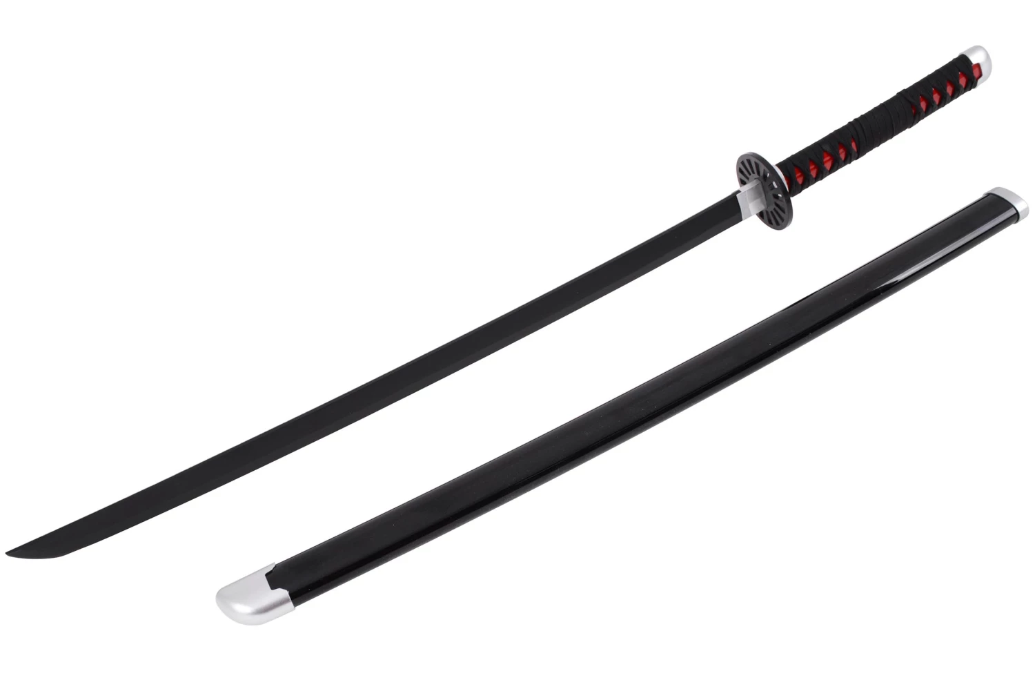 Katana réaliste, Poignée rouge, Baohu - Réplique Bambou Katana Réaliste, Poignée Rouge, Baohu - Réplique Bambou -Boutique Kali Escrima katana realiste poignee rouge baohu replique bambou 1