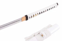 Katana Shirasaya Fudoshin, Blanc - Aiguisé -Boutique Kali Escrima katana shirasaya fudoshin blanc aiguise 4