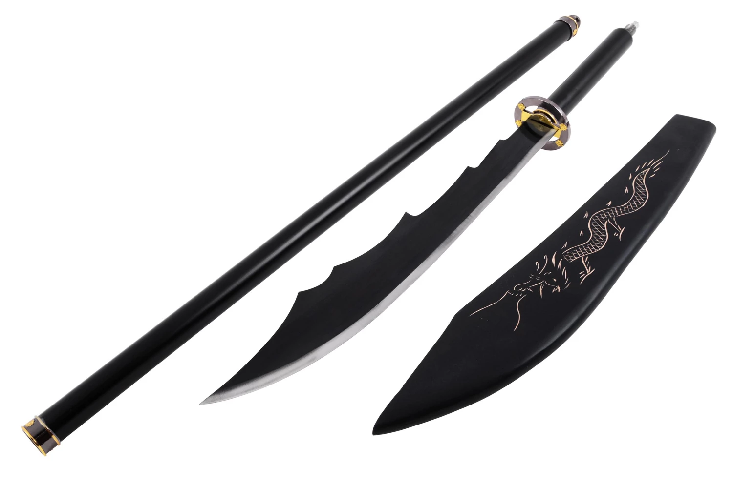 Naginata Da Kan Dao - Lame épaisse, Aiguisée 4 Naginata Da Kan Dao - Lame épaisse, Aiguisée – Image 2