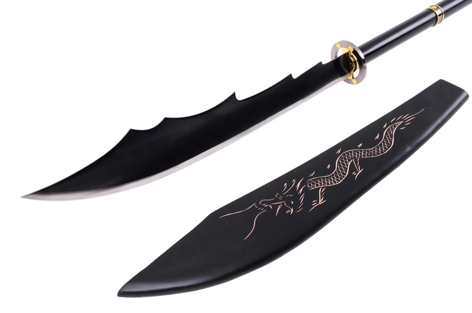 Naginata Da Kan Dao - Lame épaisse, Aiguisée 5 Naginata Da Kan Dao - Lame épaisse, Aiguisée – Image 3