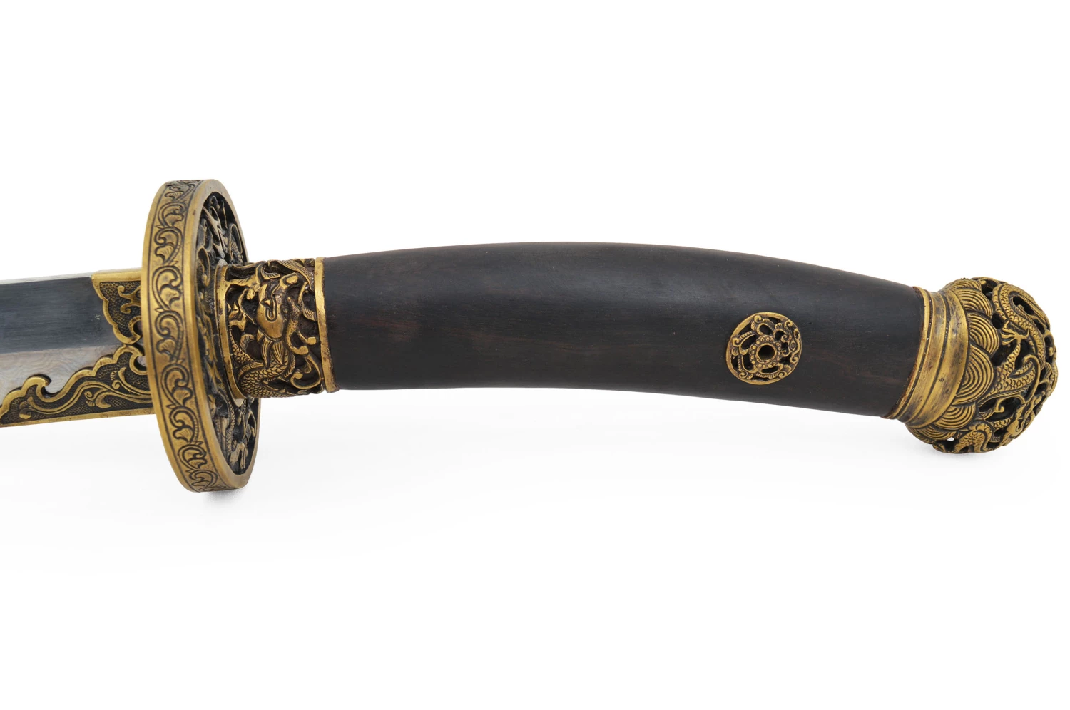 Sabre de la Dynastie Qing - Acier Damas, Rigide Aiguisé Sabre De La Dynastie Qing - Acier Damas, Rigide Aiguisé -Boutique Kali Escrima sabre de la dynastie qing acier damas rigide aiguise 6