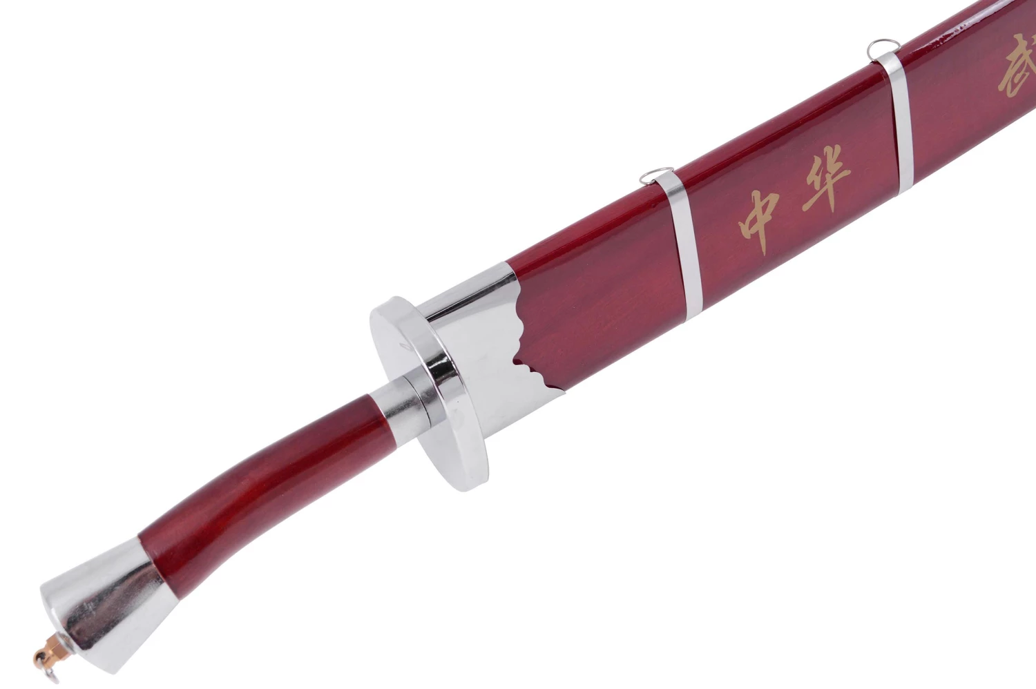 Sabre Entraînement Kungfu, Avec Fourreau, Rouge/Argent - Semi Flexible Sabre Entraînement Kungfu, Avec Fourreau, Rouge/Argent - Semi Flexible -Boutique Kali Escrima sabre entrainement kungfu avec fourreau rougeargent semi flexible 7