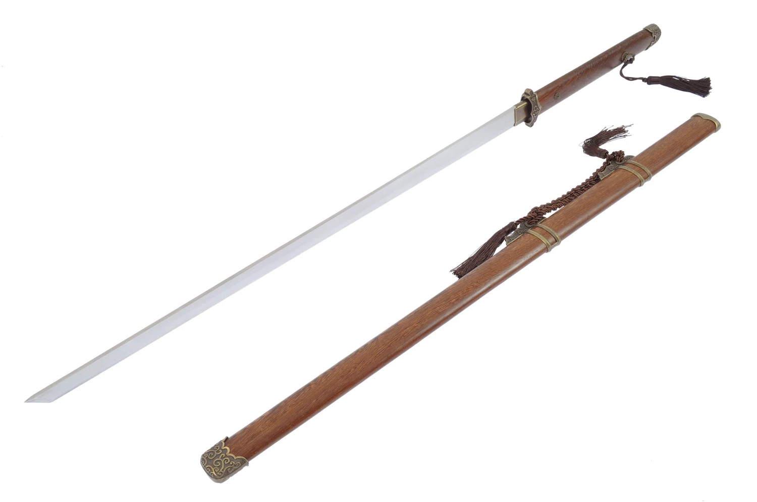 Katana Droit Aiguisé - Suanzhi, Tang Dinasty 4 Katana Droit Aiguisé - Suanzhi, Tang Dinasty – Image 2