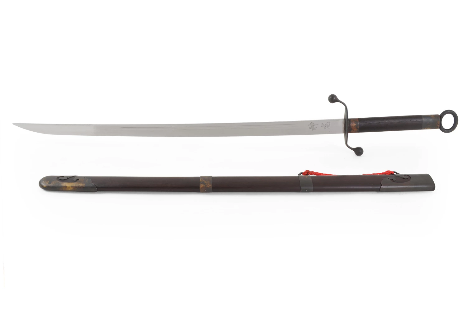 Sabre Traditionnel Tai Chi Style Chen (Haut De Gamme, Noir) - Rigide 3 Sabre Traditionnel Tai Chi Style Chen (Haut De Gamme, Noir) - Rigide