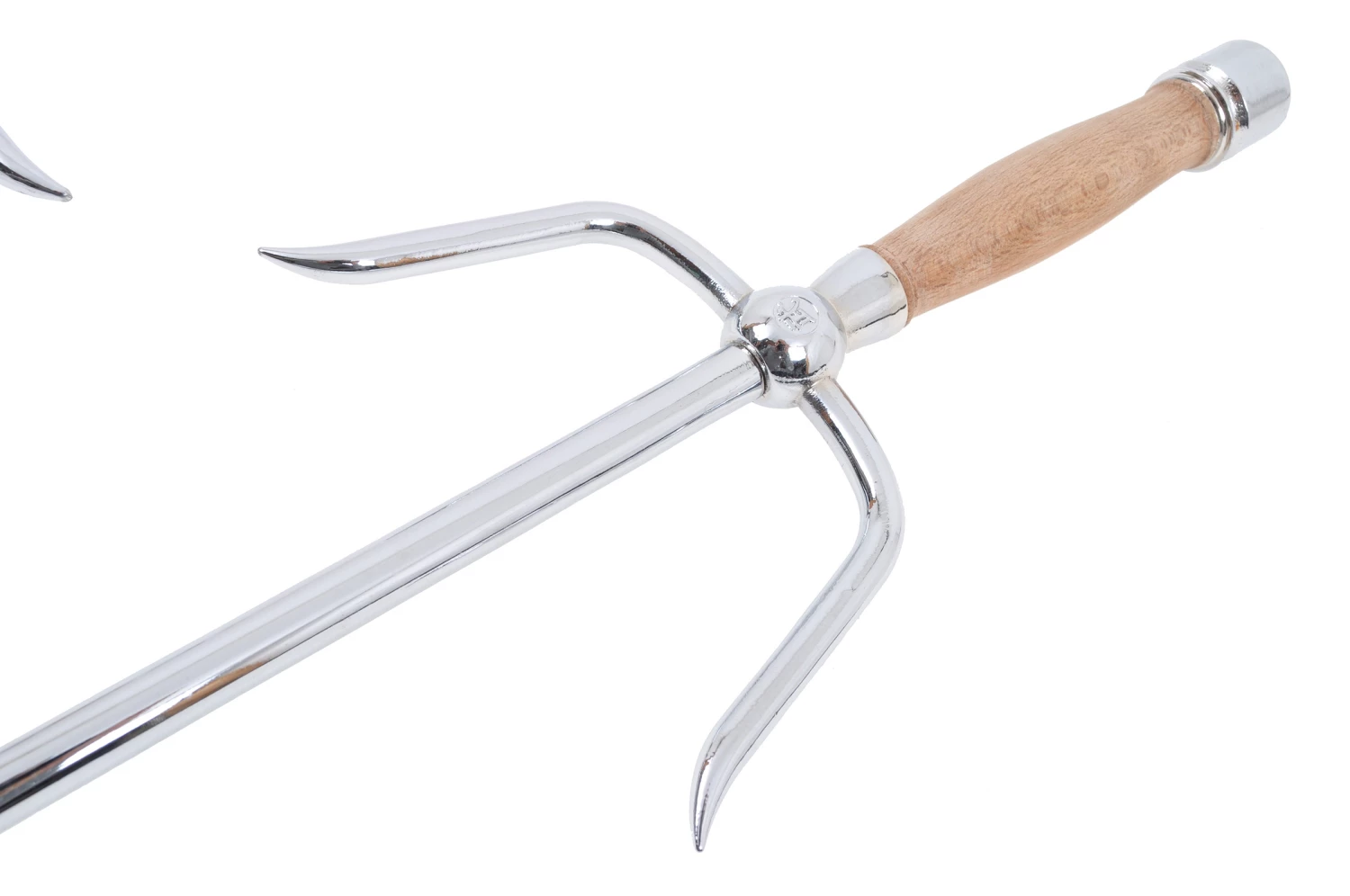 Sai Rond, Poignée wengé - Inox Sai Rond, Poignée Wengé - Inox -Boutique Kali Escrima sai rond poignee bois inox 2