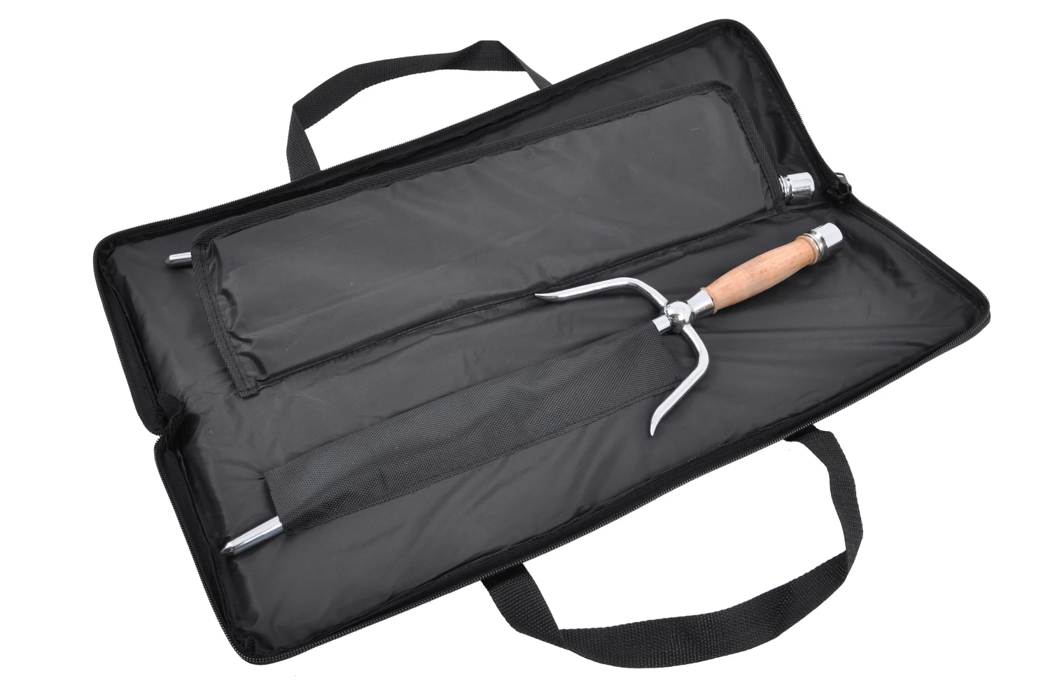 Sai Rond, Poignée wengé - Inox Sai Rond, Poignée Wengé - Inox -Boutique Kali Escrima sai rond poignee bois inox 4